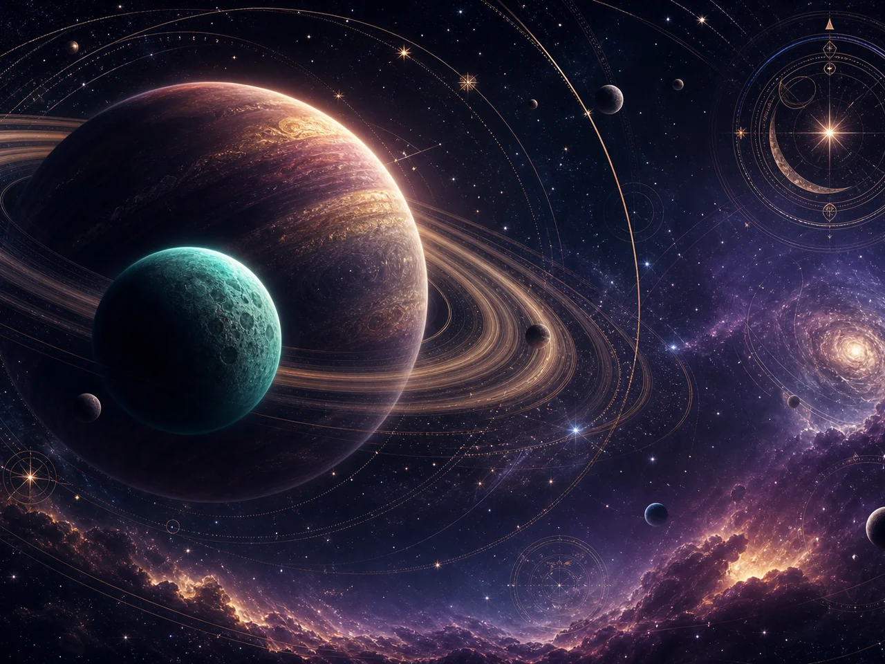 Kosmischer Kalender & Himmel